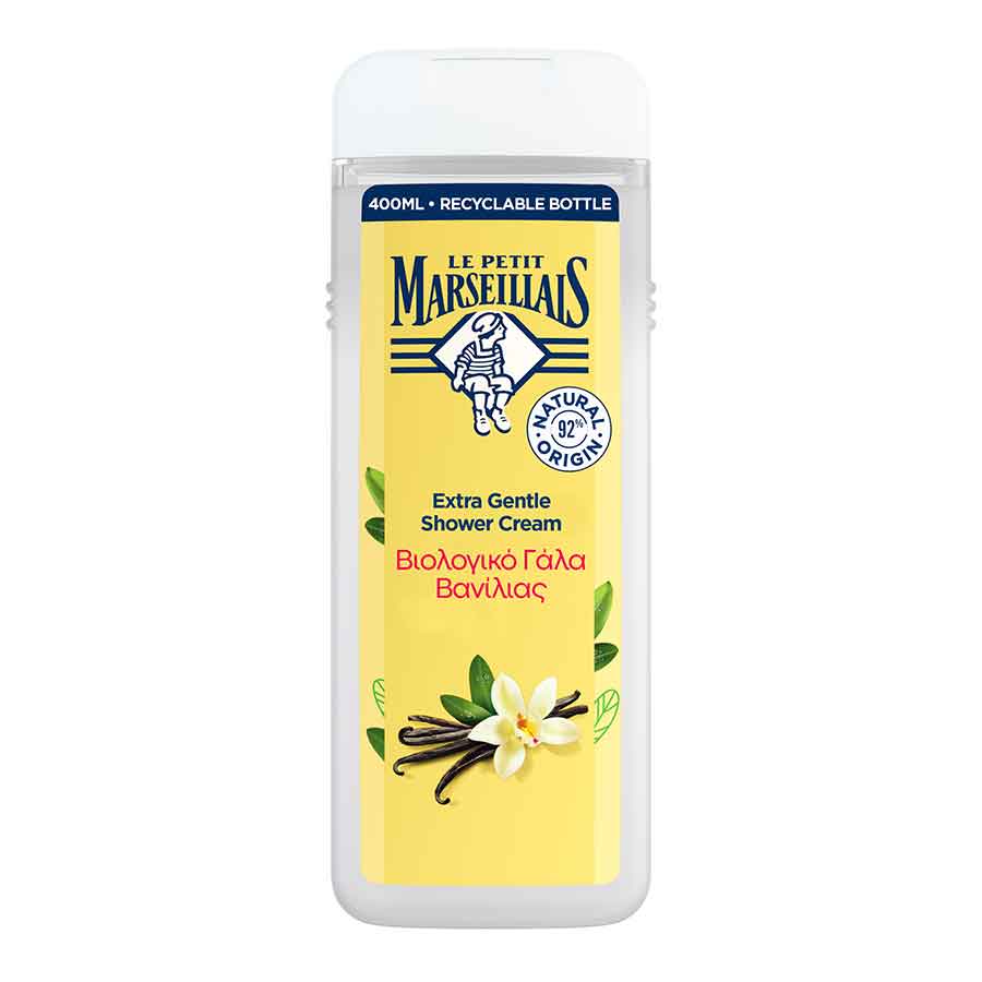 Le Petit Marseillais Αφρόλουτρο Βιολογικό  Γάλα Βανίλιας 400ml.