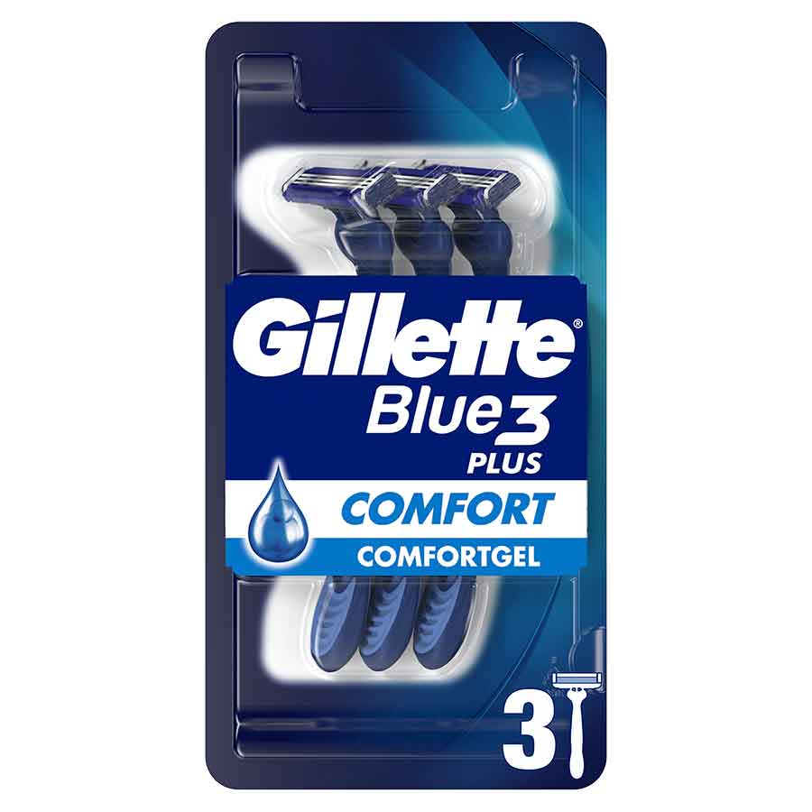 Gillette Blue3 Plus Comfort Ξυραφάκια Μιας Χρήσης 3τεμ.