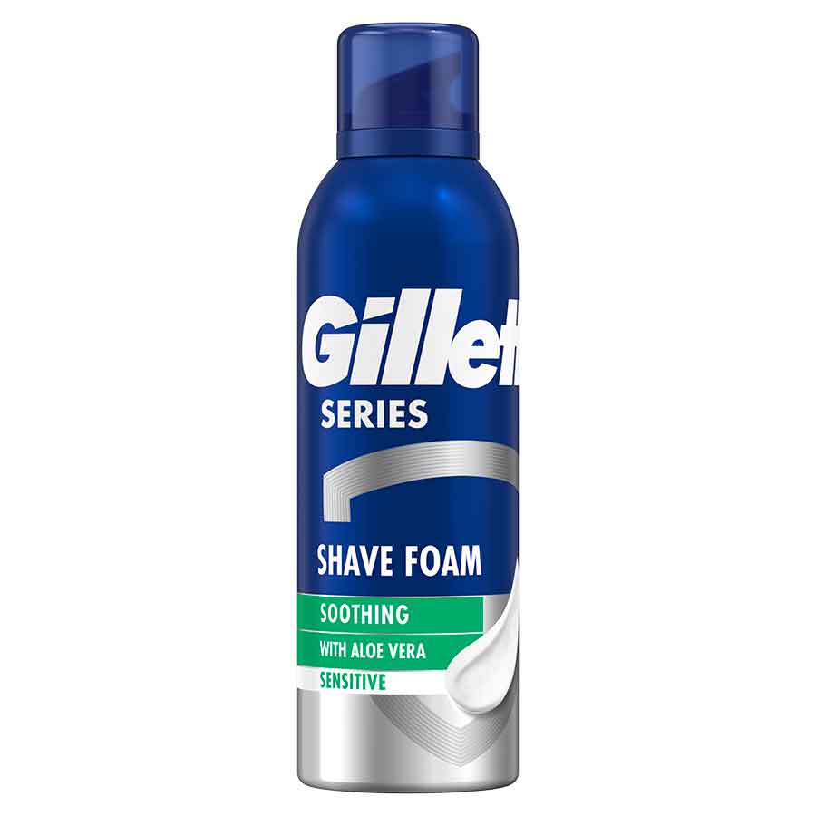Gillette Series Αφρός Ξυρίσματος Soothing Sensitive 200ml.