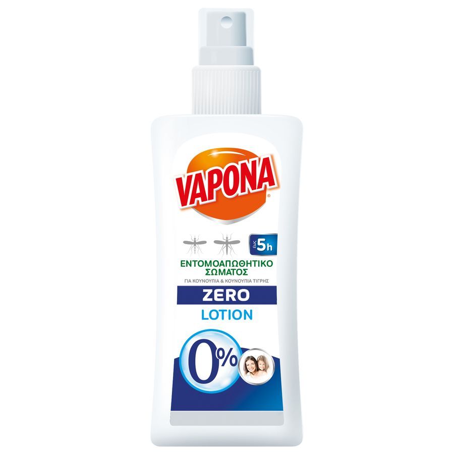 Vapona Zero Εντομοαπωθητική Λοσιόν Σώματος 100ml.