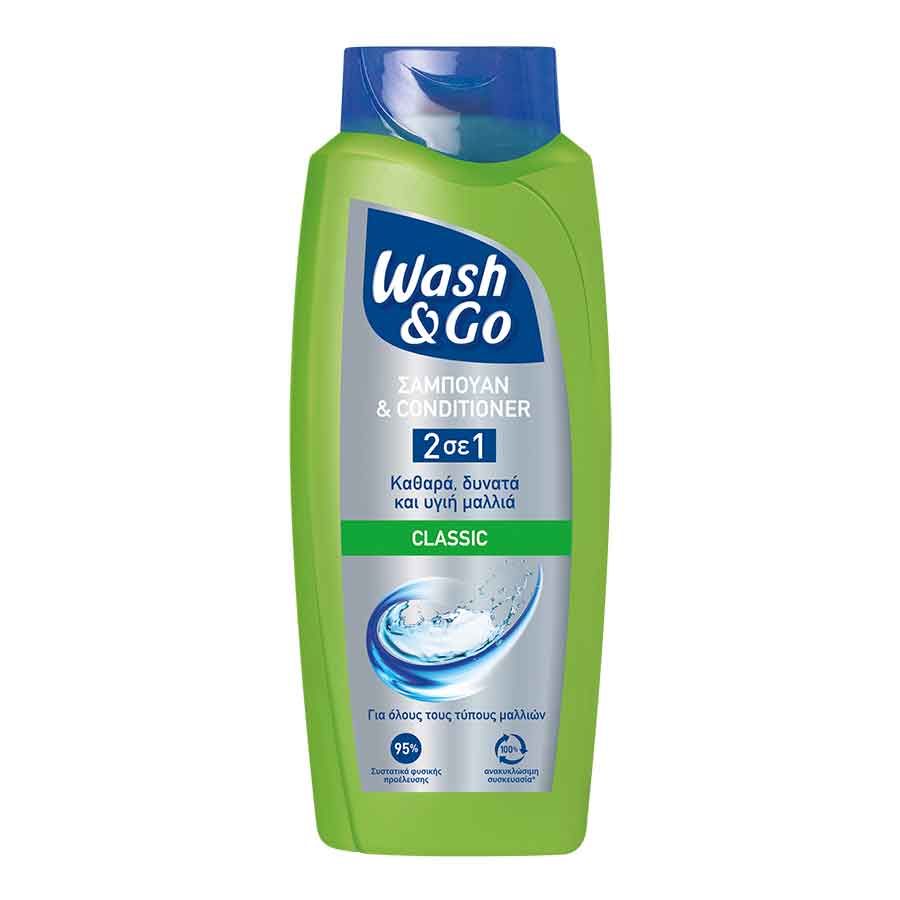 Wash & Go Classic Σαμπουάν 2σε1 650ml.
