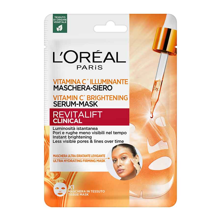 L'oreal Dermo Expertise Revitalift Clinical Vitamin C Μάσκα Προσώπου Υφασμάτινη 26γρ.