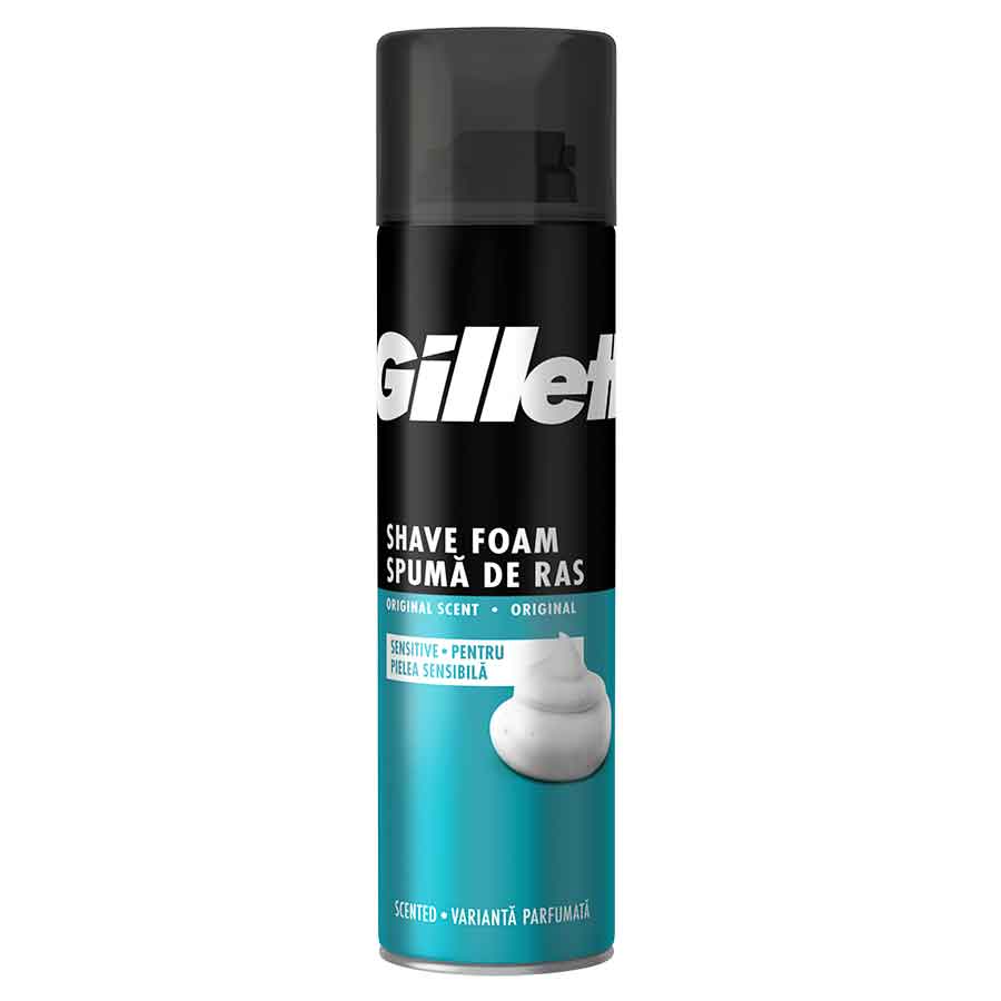 Gillette Classic Sensitive Αφρός Ξυρίσματος 200ml.