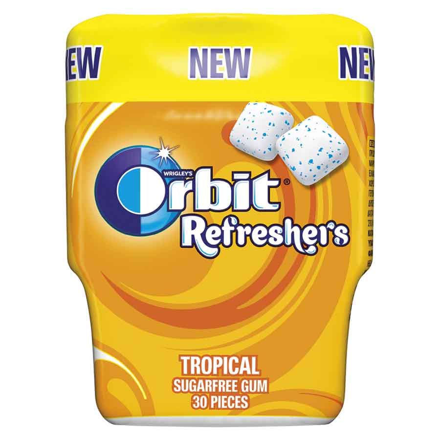 Orbit Refreshers Τσίχλες Tropical 67γρ.