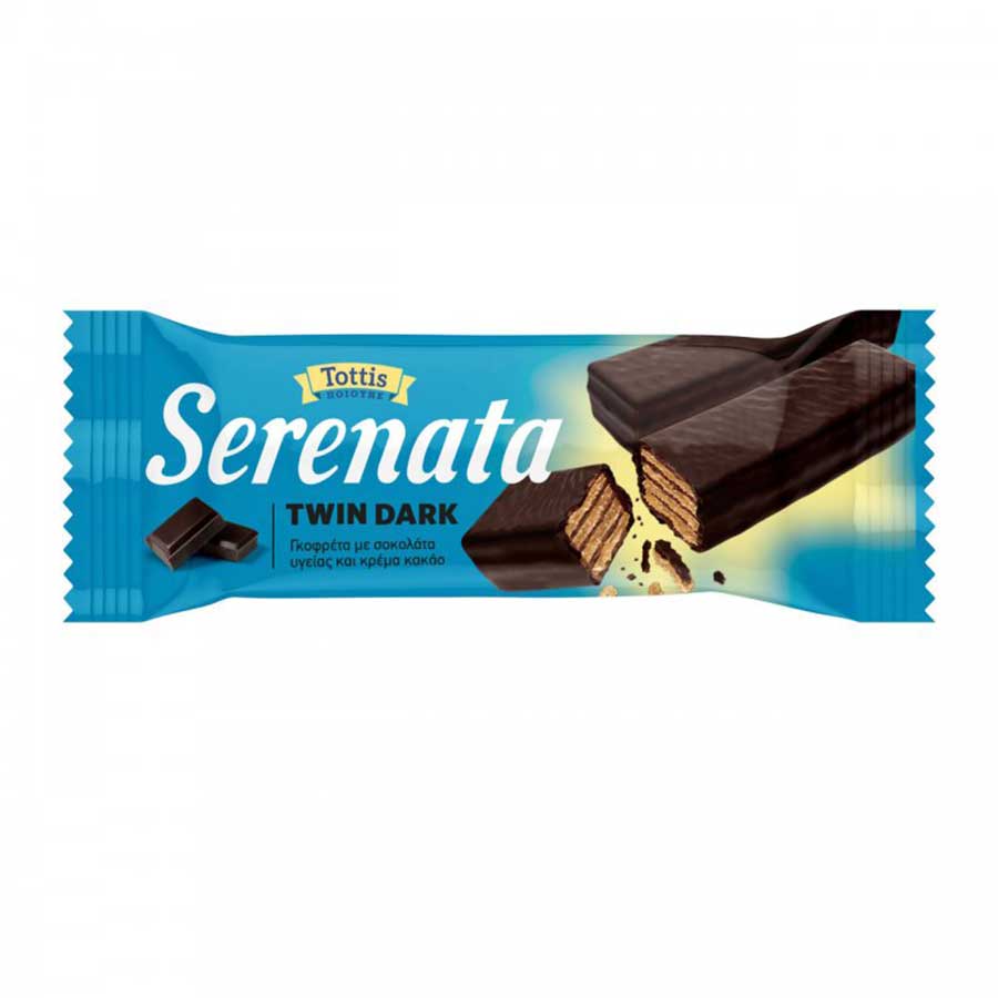 Serenata Twin Γκοφρέτες Με Σοκολάτα Υγείας 30γρ.