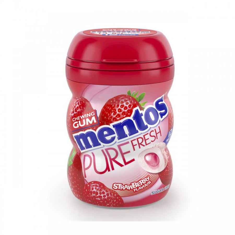 Mentos Pure Fresh Τσίχλες Φράουλα 60γρ.