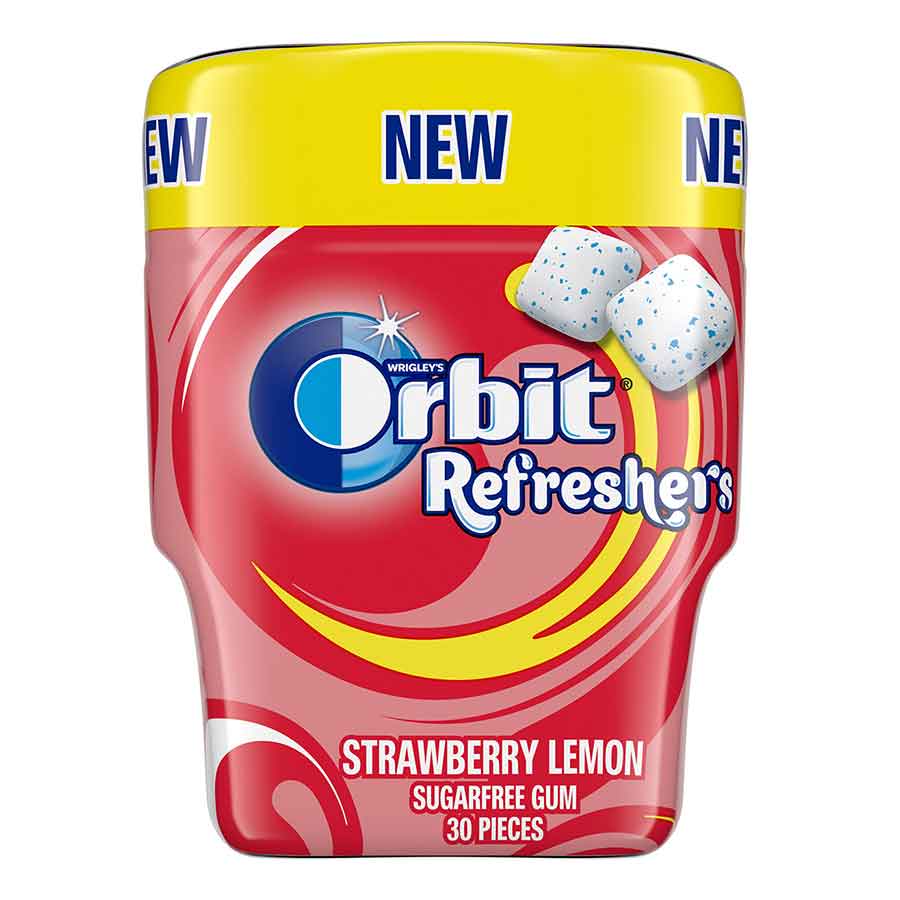 Orbit Refreshers Τσίχλες Stawberry & Lemon 67γρ.