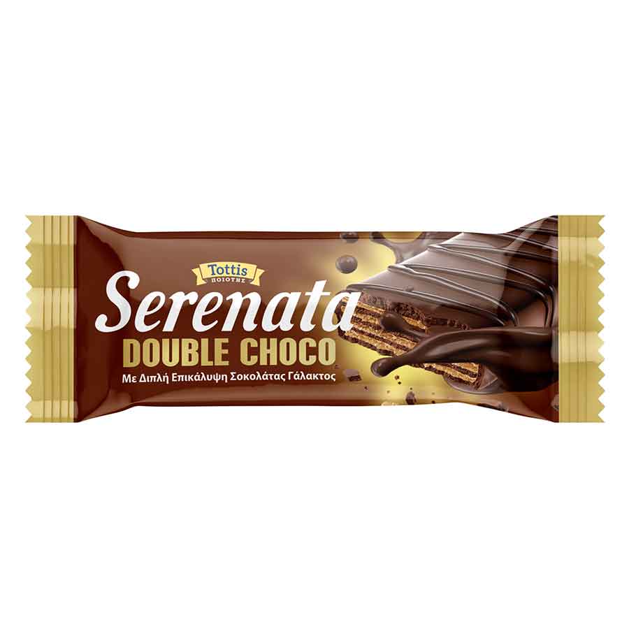 Serenata Γκοφρέτα Double Choco Mε Σοκολάτα Γάλακτος 48γρ.