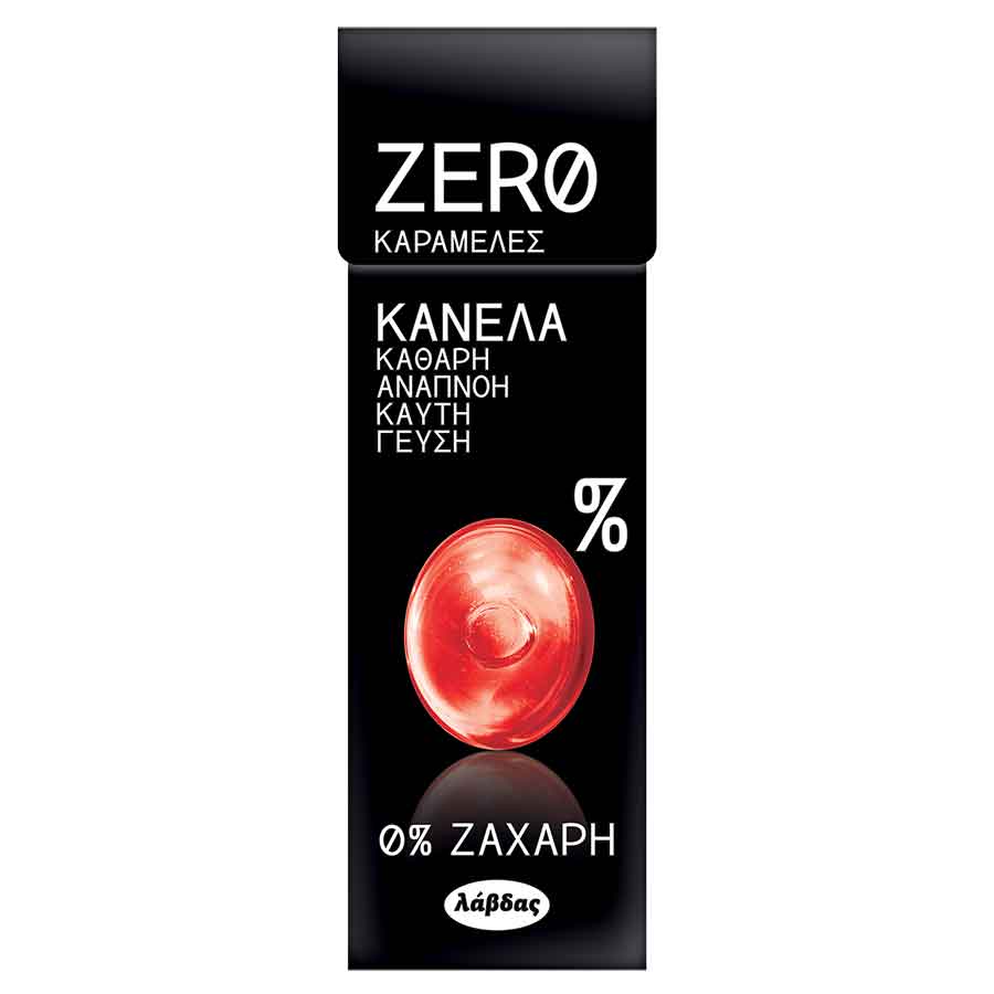 Λάβδας Zero Καραμέλες Κανέλα Χωρίς Ζάχαρη 32γρ.