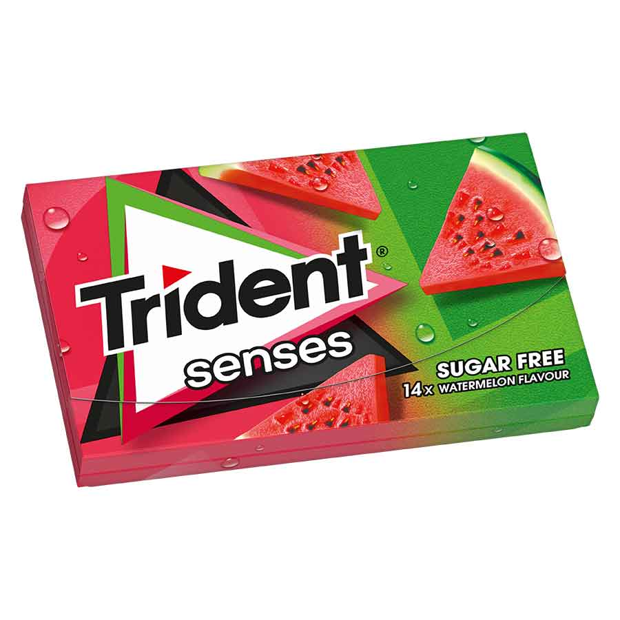 Trident Senses Τσίχλες Καρπούζι 27γρ.