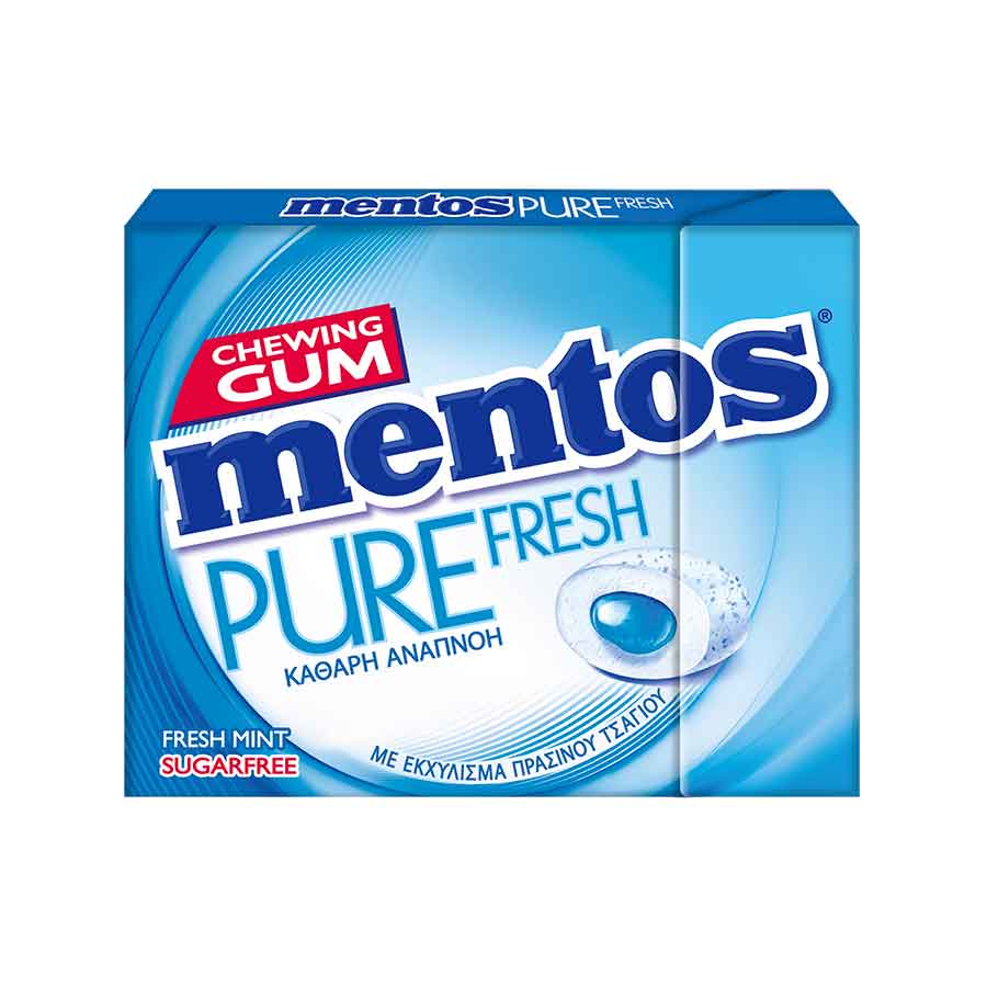 Mentos Pure Fresh Τσίχλες Μέντα 30γρ.