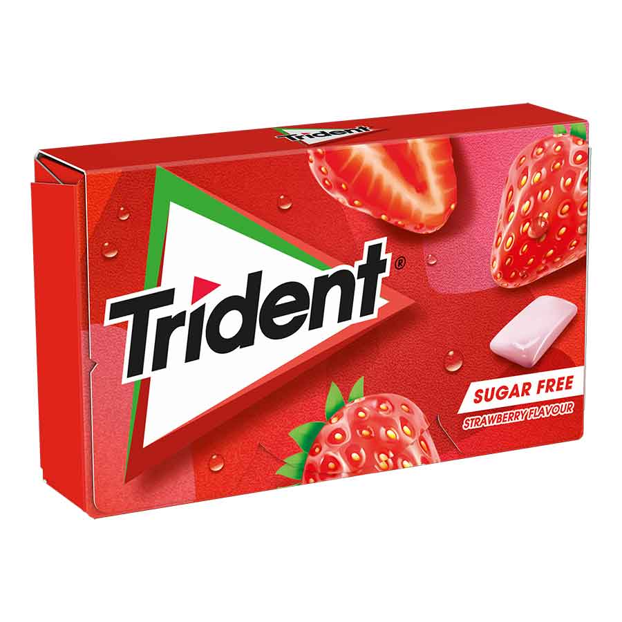 Trident Τσίχλες Φράουλα 23,8γρ.