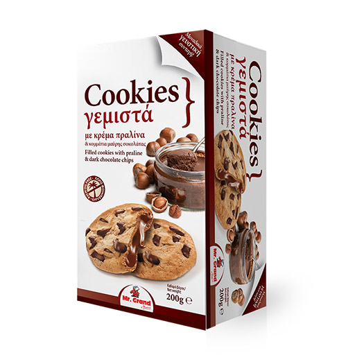 MrGrand Cookies Γεμιστά Με Κρέμα Πραλίνα 200γρ.