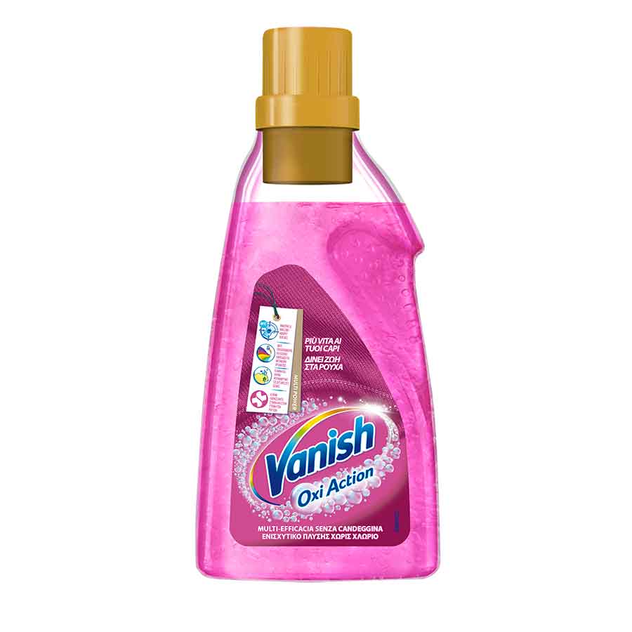 Vanish Oxi Action Gel Ενισχυτικό Πλύσης Pink 750ml.