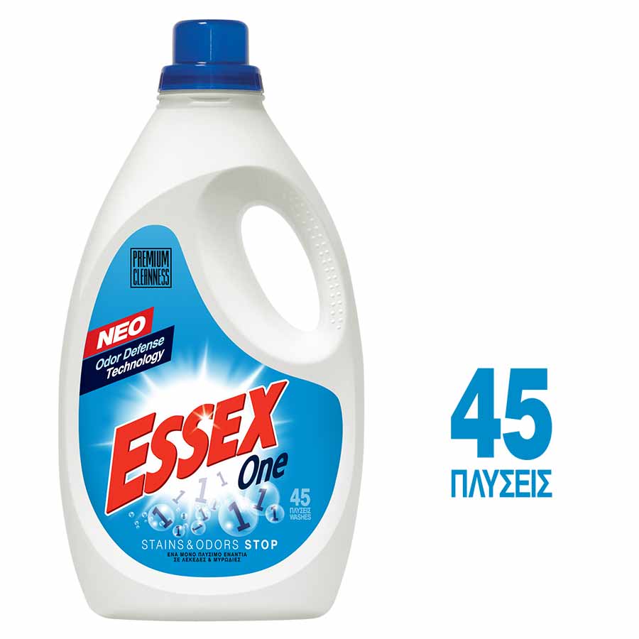 Essex One Υγρό Απορρυπαντικό Πλυντηρίου Ρούχων 45mez. 2,25lt.