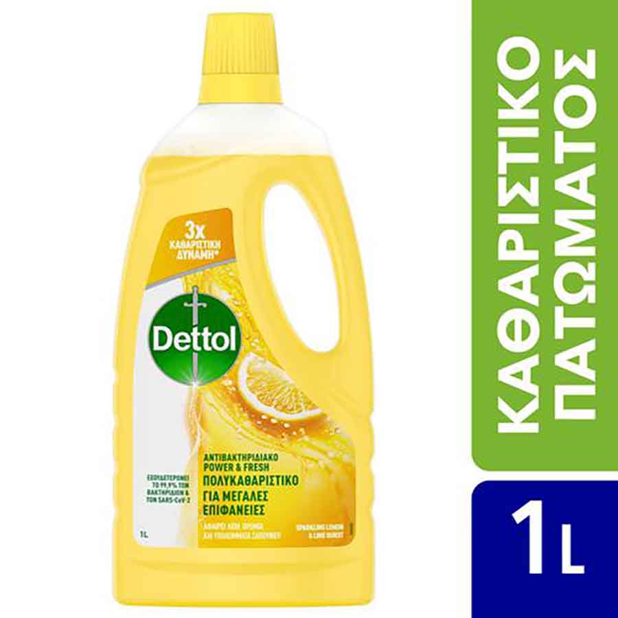 Dettol Καθαριστικό Πατώματος Αντιβακτηριδιακό Λεμόνι 1lt.