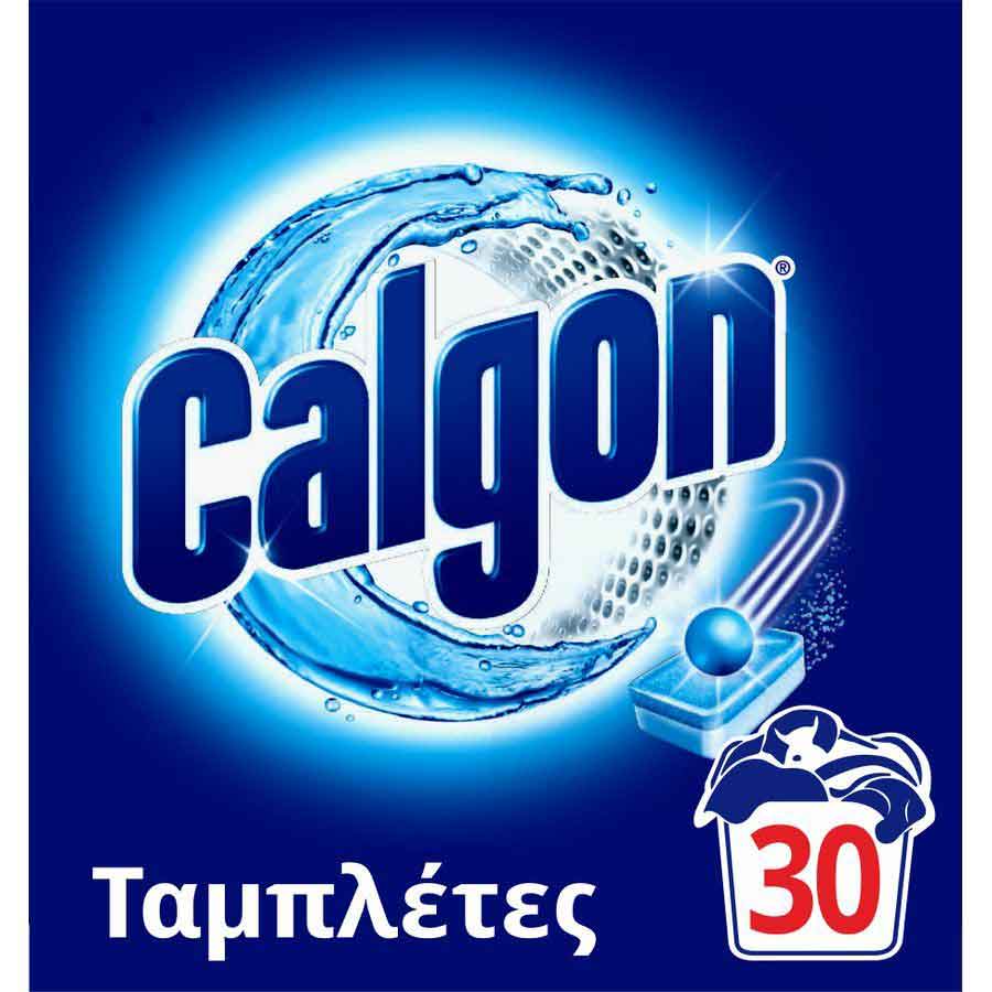 Calgon Ταμπλέτες Αποσκληρυντικό Νερού Πλυντηρίου Ρούχων 30τεμ.