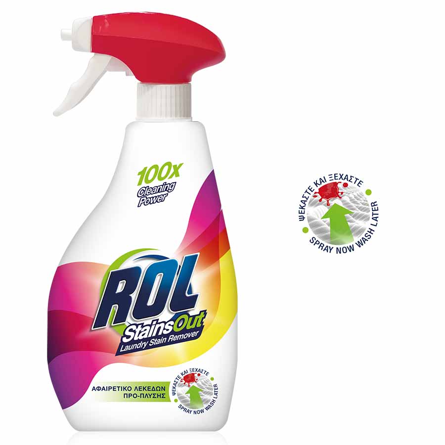 Rol Stains Out Αφαιρετικό Λεκέδων Σπρέι 325ml.