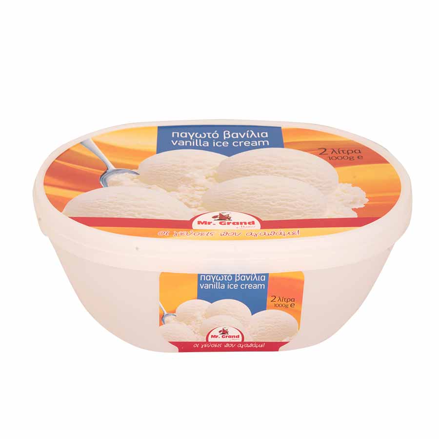 MrGrand Παγωτό Βανίλια 1kg. /2lt.