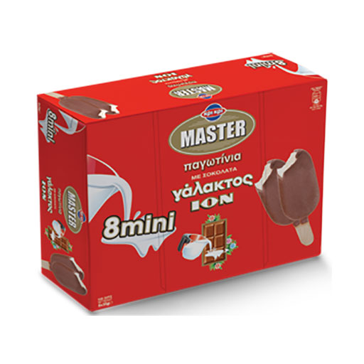Κρι Κρι Master Παγωτό Ίον Σοκολάτα Γάλακτος Μίνι 8x35γρ. /8x45ml.