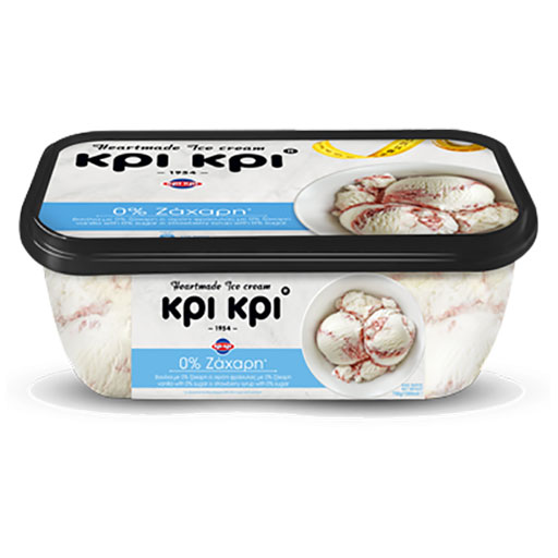 Κρι Κρι Παγωτό Heartmade Χωρίς Ζάχαρη 750γρ. /1,5lt. 