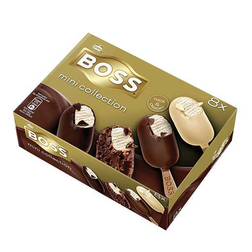 Boss Παγωτό Μίνι Collection Ξυλάκι 8x34γρ./8x50ml.