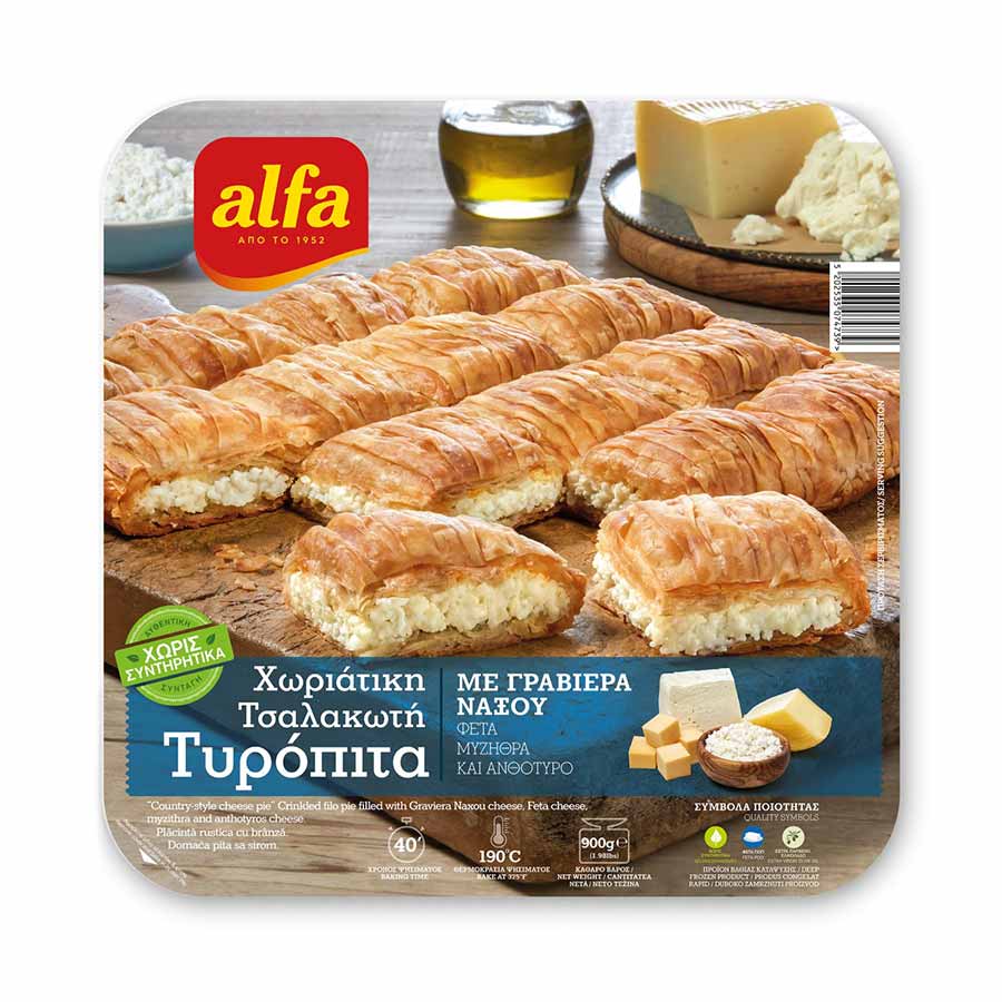 Alfa Τυρόπιτα Χωριάτικη Τσαλακωτή 900γρ.