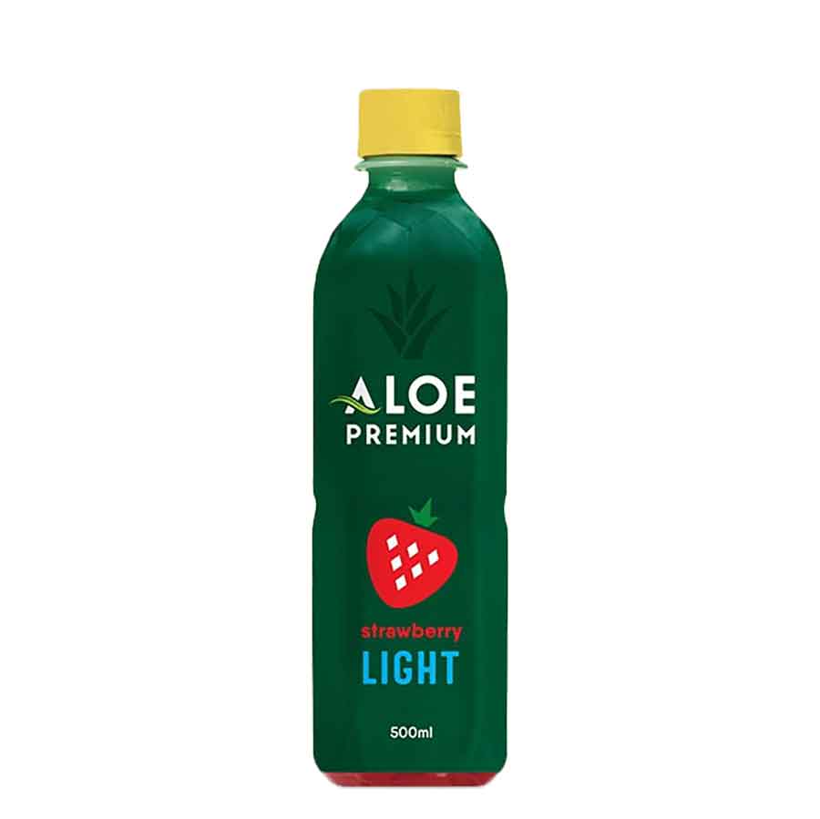 Premium Aloe Vera Φράουλα Light 500ml.