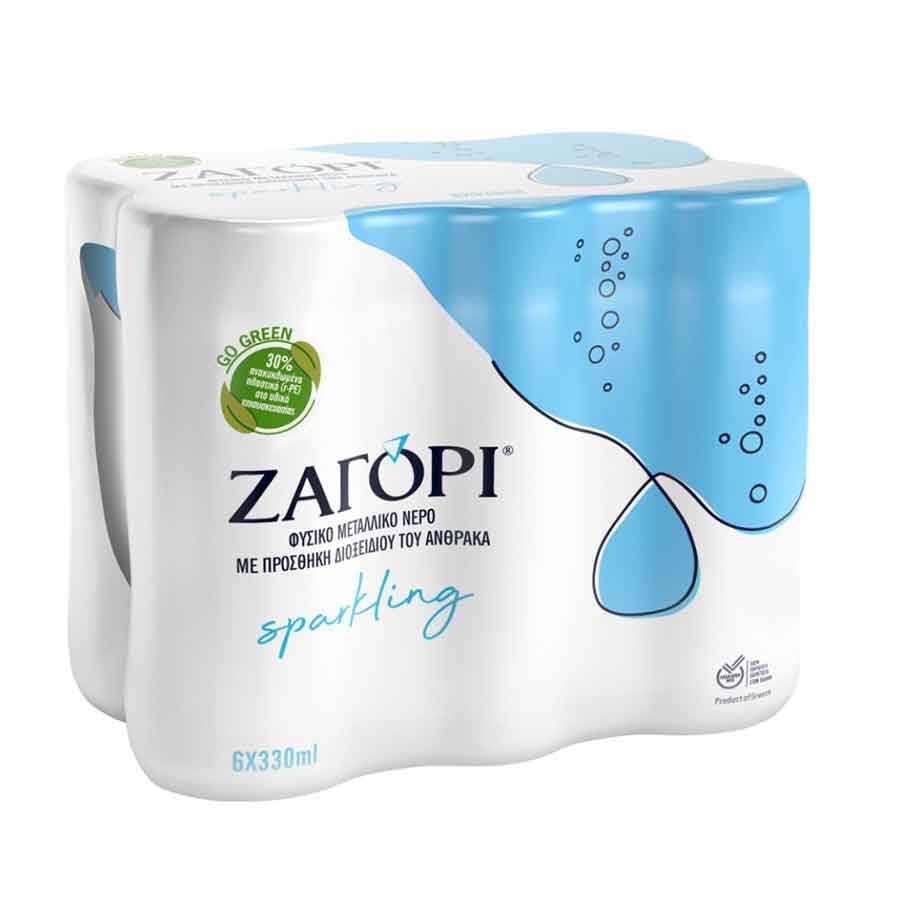 Ζαγόρι Νερό Ανθρακούχο 6x330ml. 