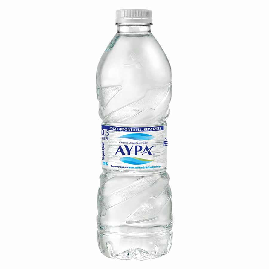 Αύρα Φυσικό Μεταλλικό Νερό 500ml.