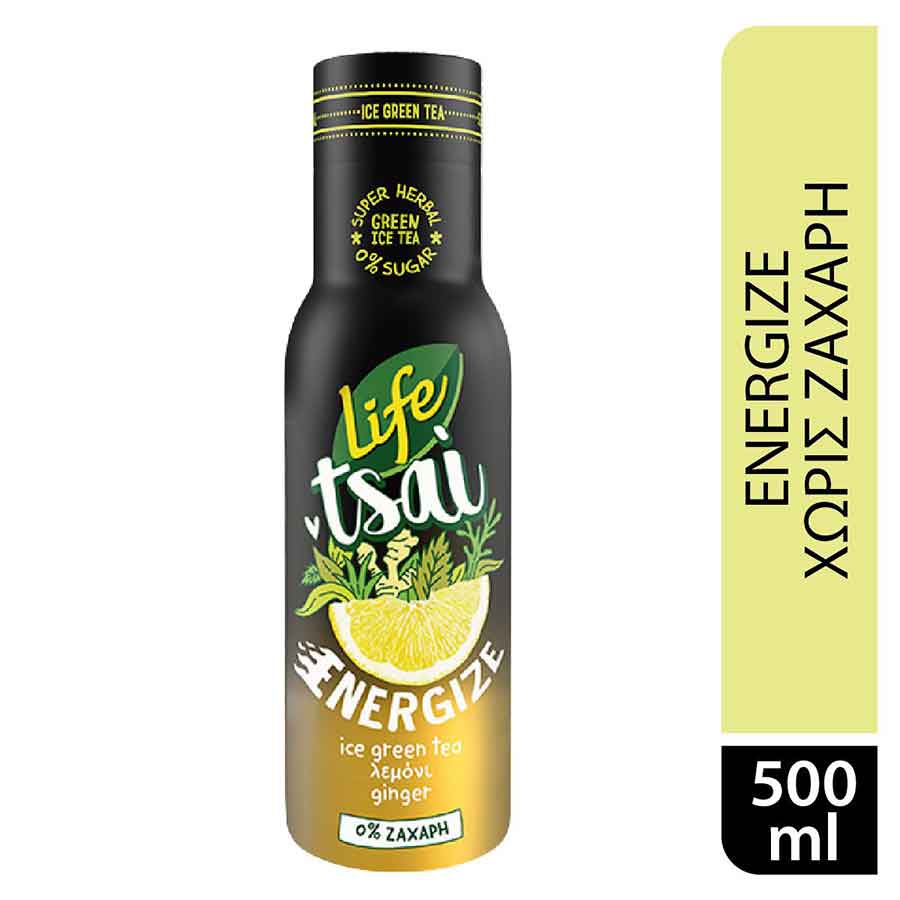 Δέλτα Life Energize Κρύο Τσάι Λεμόνι Ginger 500ml.