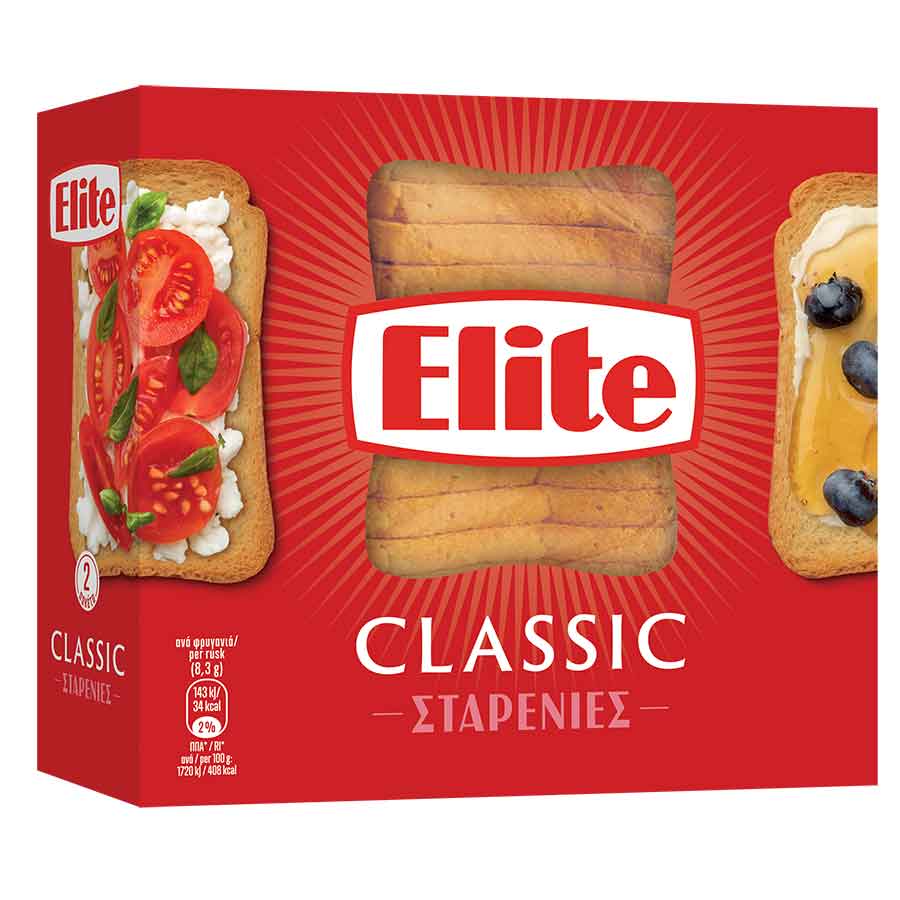 Elite Classic Φρυγανιές Σταρένιες 250γρ.