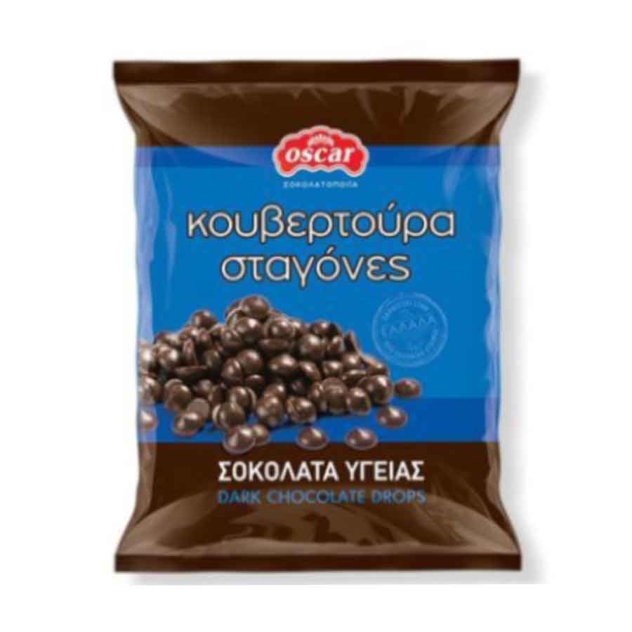 Oscar Σταγόνες Κουβερτούρας Σοκολάτα Υγείας 100γρ.