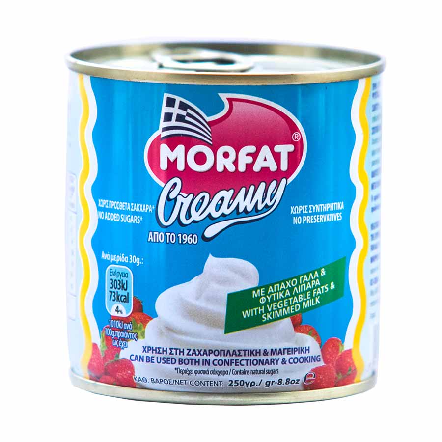 Morfat Creamy Φυτική Κρέμα Για Σαντιγί Χωρίς Ζάχαρη 250γρ.