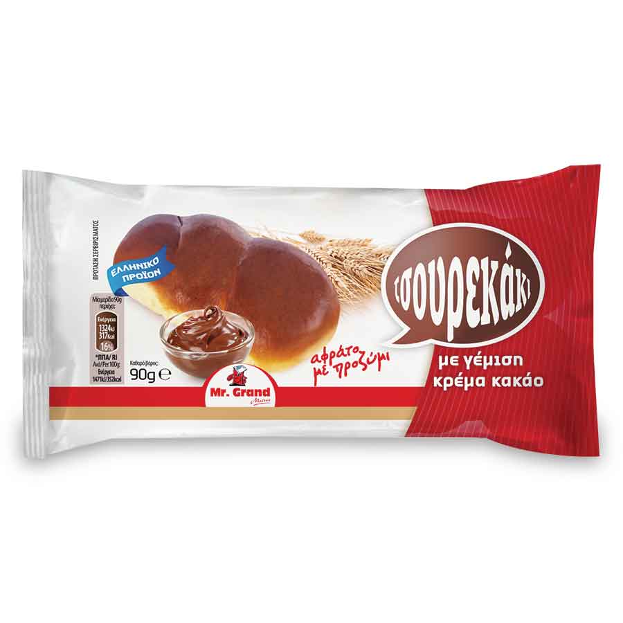 MrGrand Τσουρεκάκι Με Κρέμα Κακάο 90γρ.