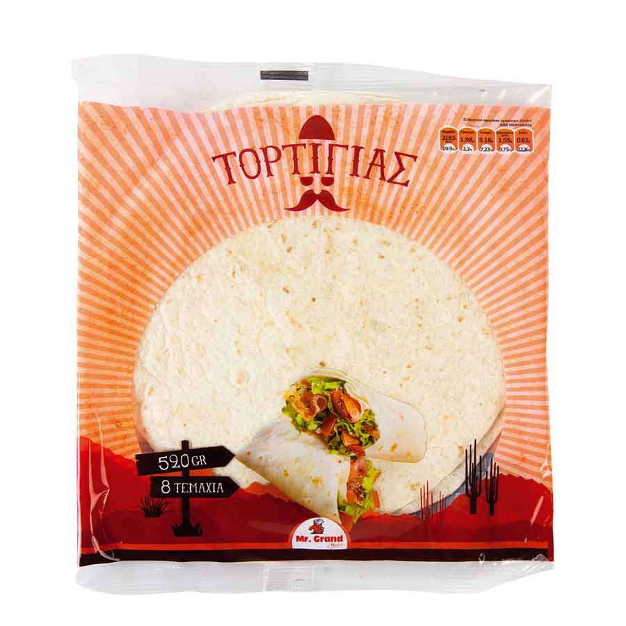 MrGrand Τορτίγιες Wraps 8τεμ. 520γρ.