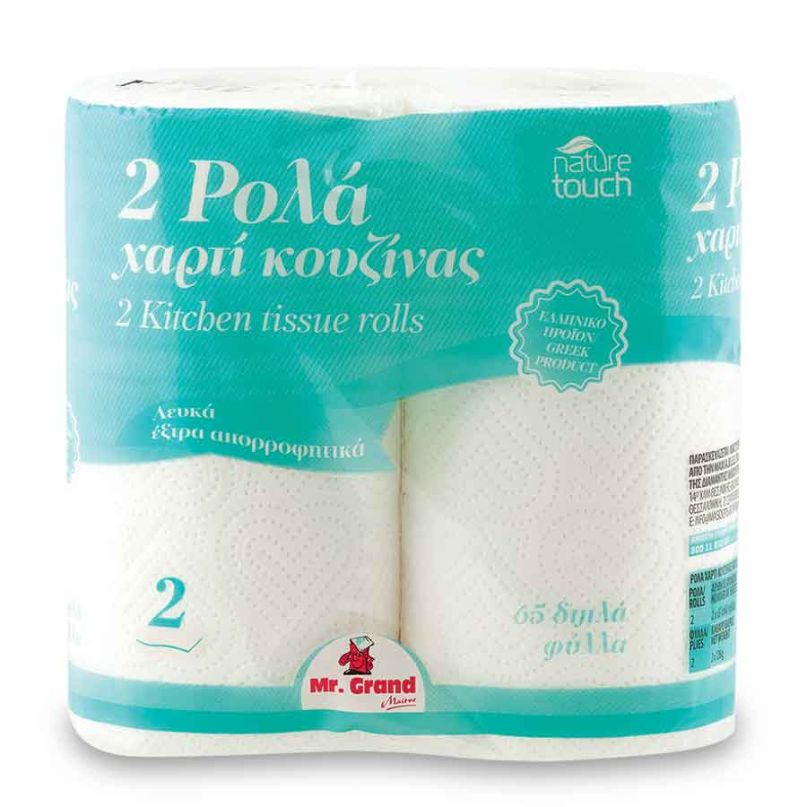 MrGrand Χαρτί Κουζίνας Λευκό 2πλό 252γρ.