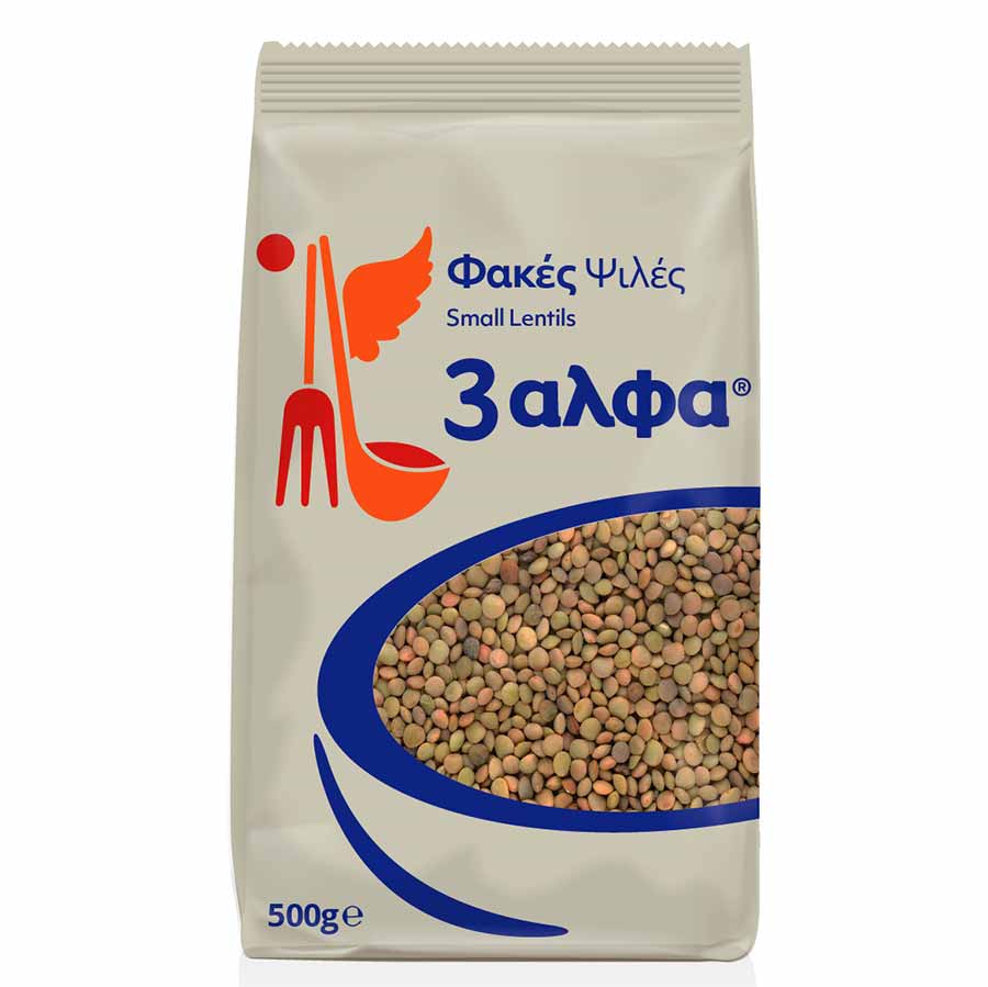 3άλφα Φακές Ψιλές 500γρ.