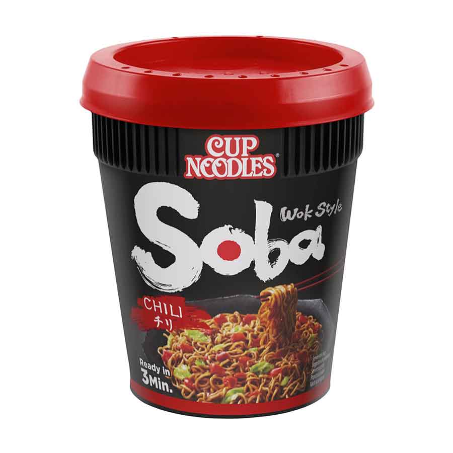 Nissin Soba Noodles Τσίλι 92γρ.