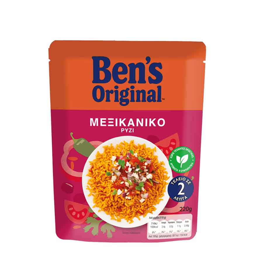 Ben's Original Ρύζι Μεξικάνικο 2Λεπτών 220γρ.