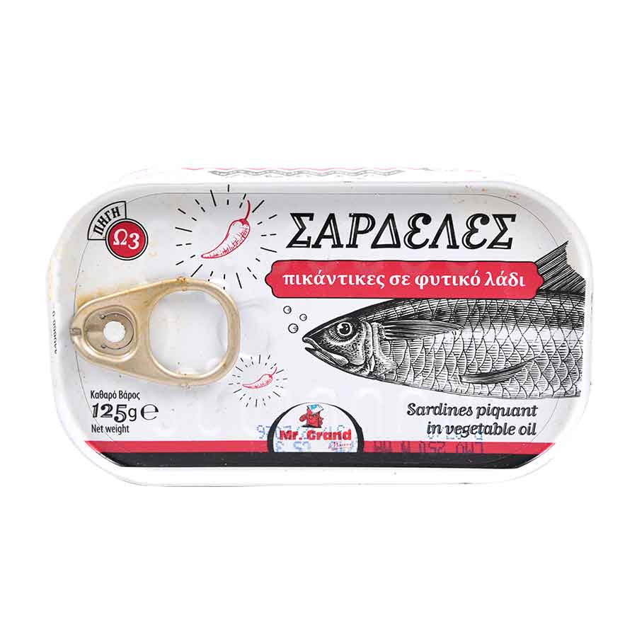 MrGrand Σαρδέλες Πικάντικες 125γρ.