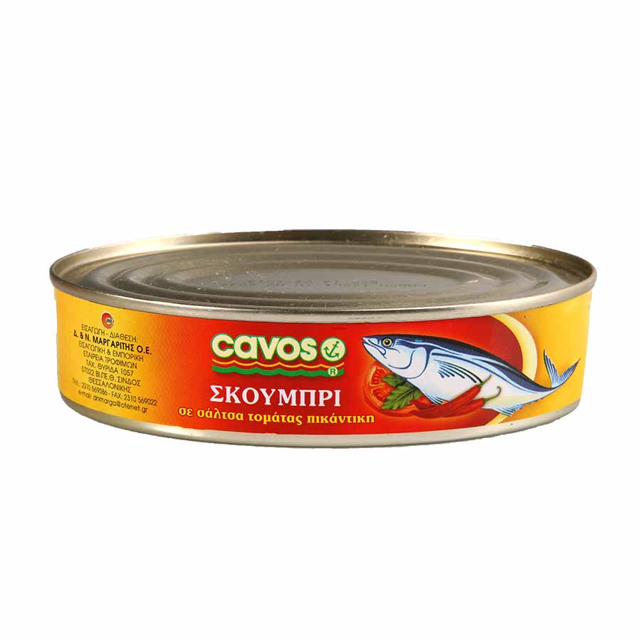 Cavos Σκουμπρί Σε Σάλτσα Τομάτας Πικάντικη 215γρ.