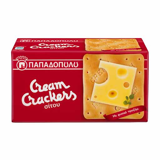 Παπαδοπούλου Cream Crackers Σίτου 140γρ.