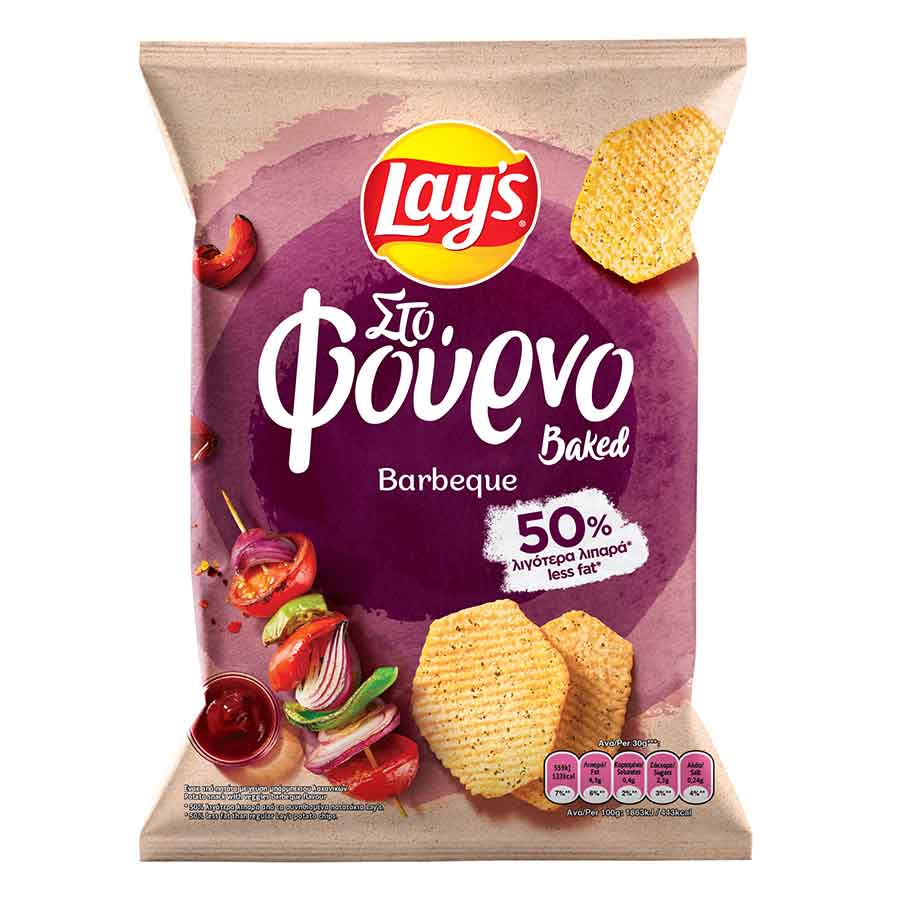 Lays Τσιπς Στο Φούρνο Barbeque 105γρ.
