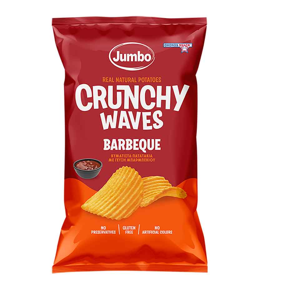 Ohonos Snack Jumbo Crunchy Τσιπς Barbeque Χωρίς Γλουτένη 90γρ.