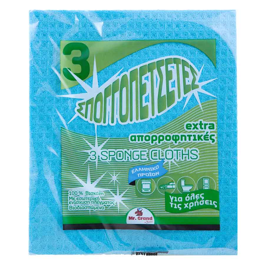 MrGrand Σπογγοπετσέτα Wet 3τεμ. Ελληνικό