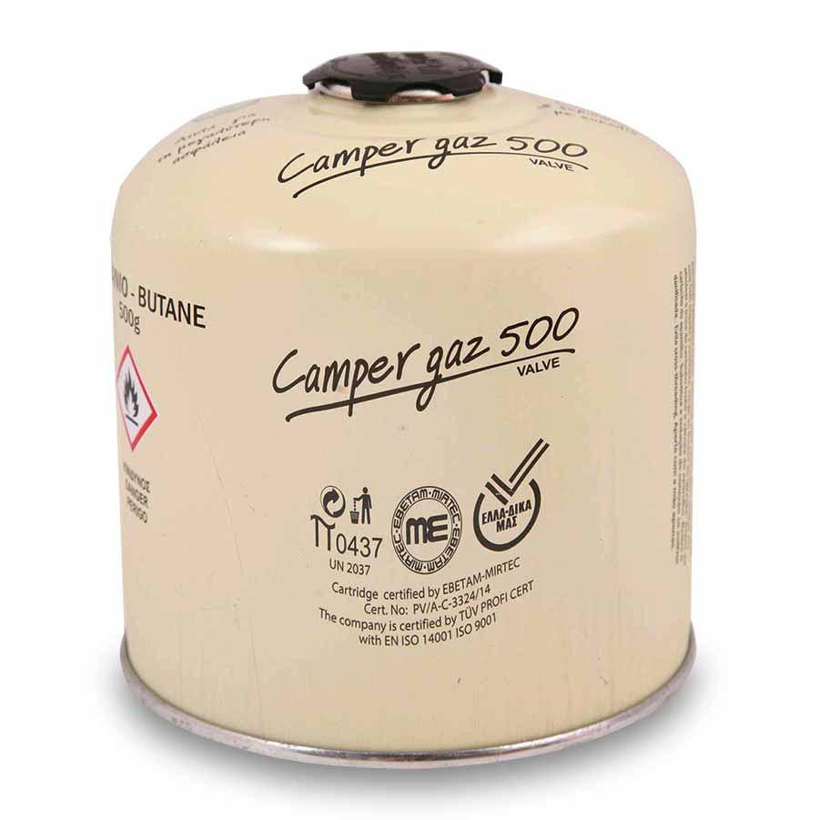 Camper Gaz Φιαλίδιο Με Βαλβίδα Ασφαλείας 500γρ.