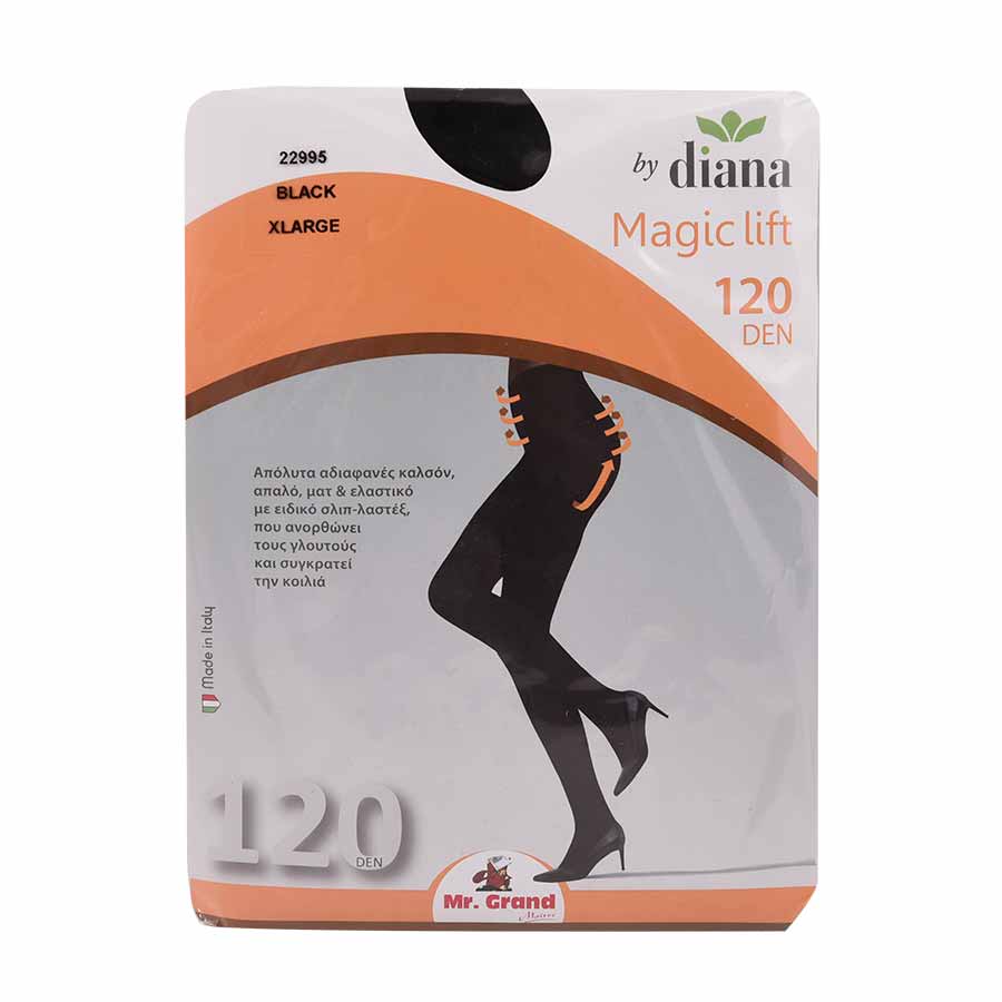 MrGrand Magic Lift Καλσόν Μαύρο 120Den (Διατίθεται σε 4 μεγέθη)