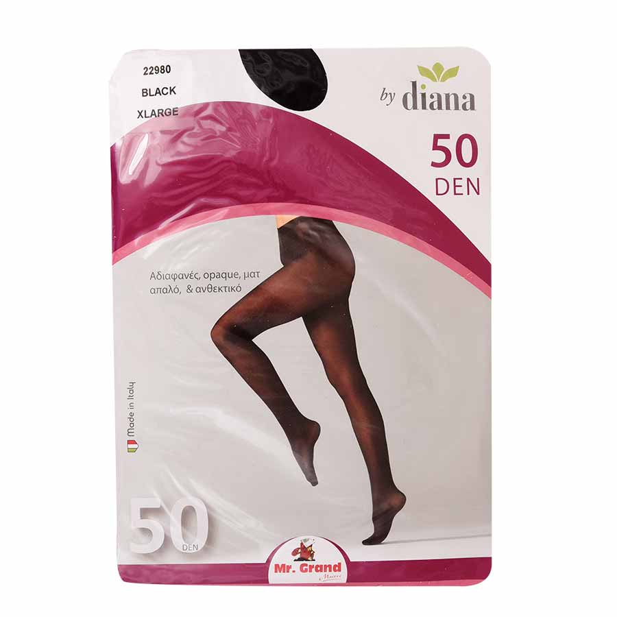 MrGrand Καλσόν Μαύρο 50Den (Διατίθεται σε 3 μεγέθη) 
