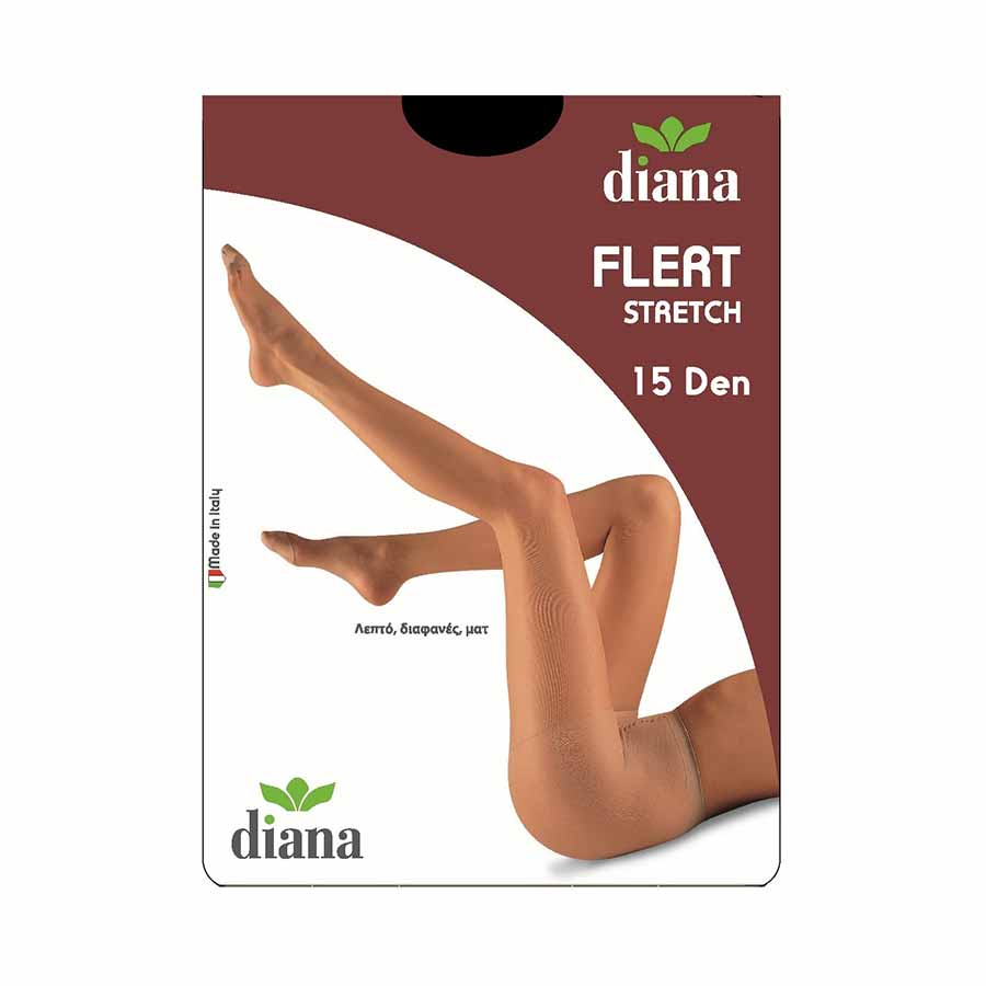 Diana Καλσόν Flert Stretch Medium Μαύρο 15Den